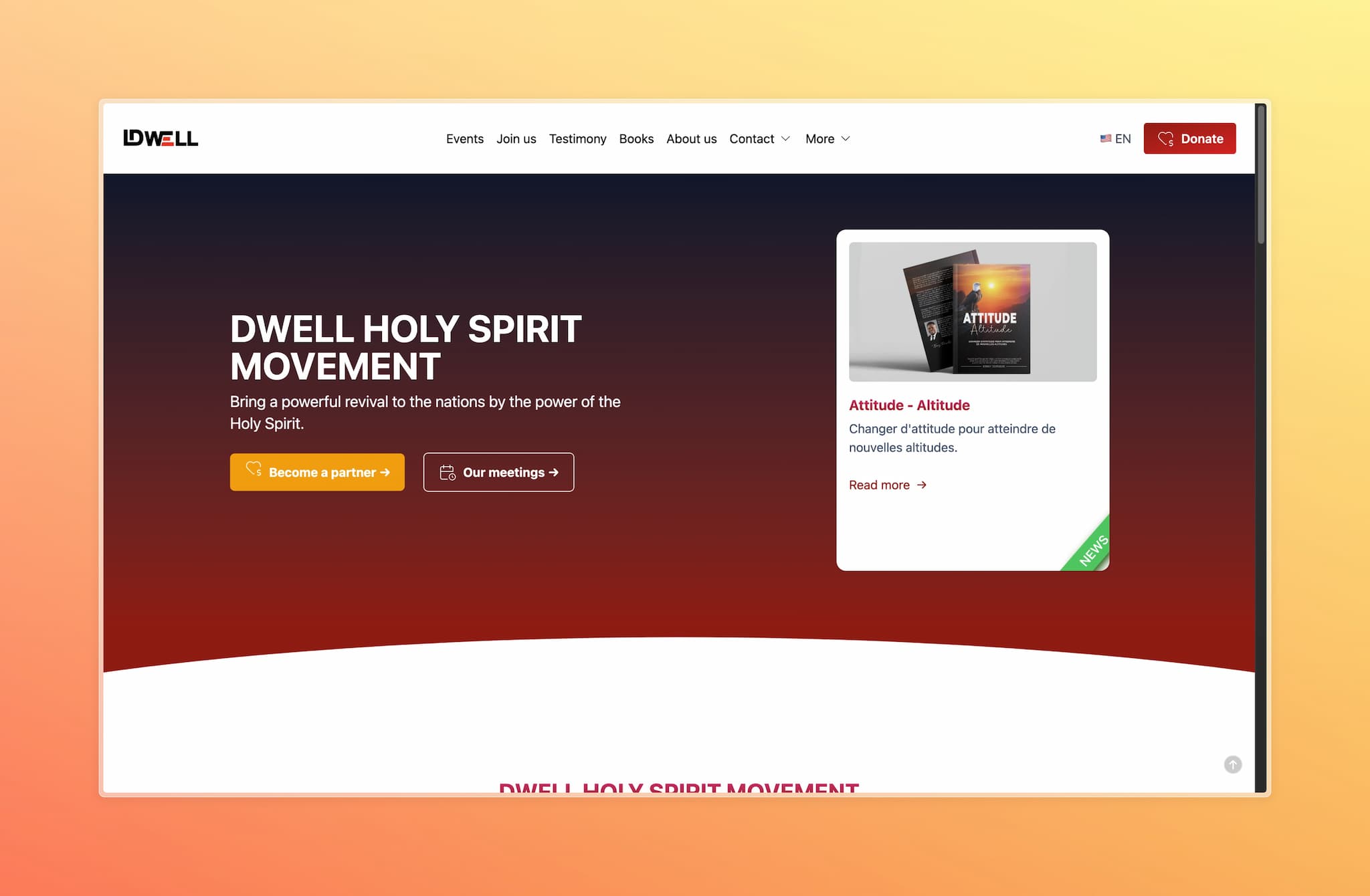 DWELL HOLY SPIRIT MOVEMENT